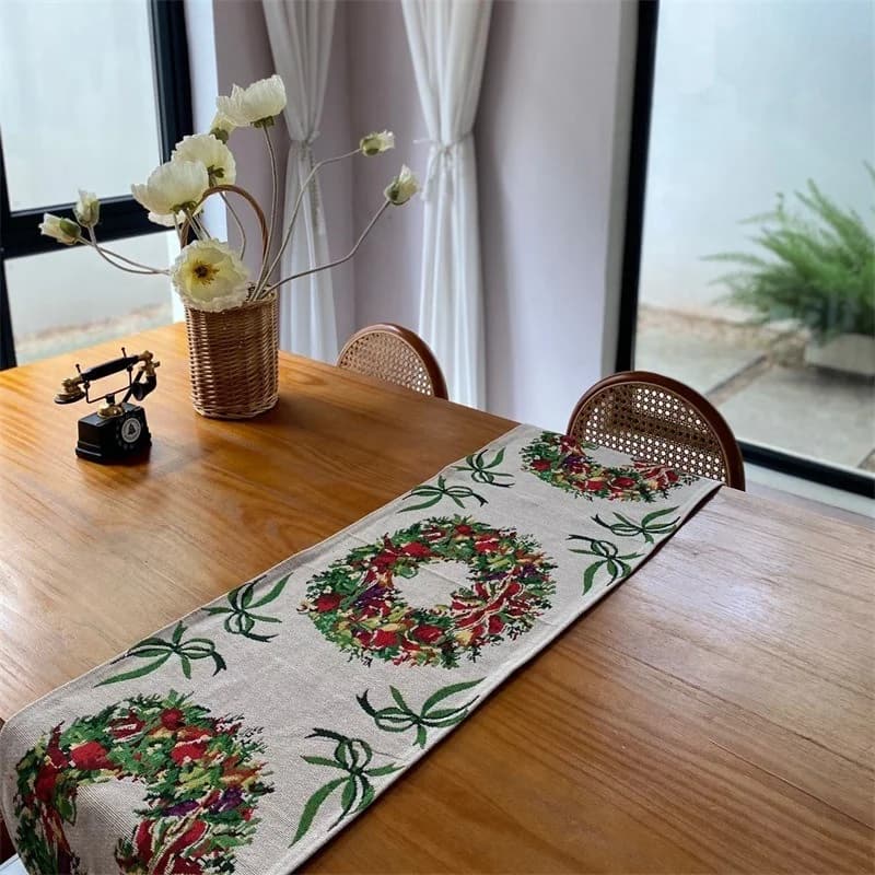 Caminho de Mesa de Natal para Decoração Festiva de Jantar