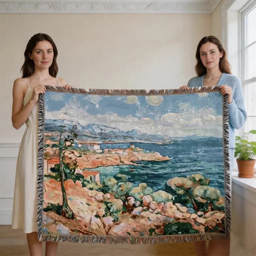 Manta Tapeçaria Estilo Van Gogh para Sofá e Decoração de Parede