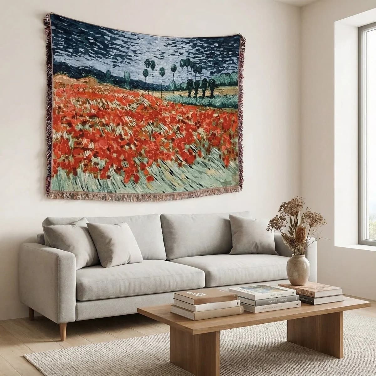 Manta Tapeçaria Estilo Van Gogh para Sofá e Decoração de Parede