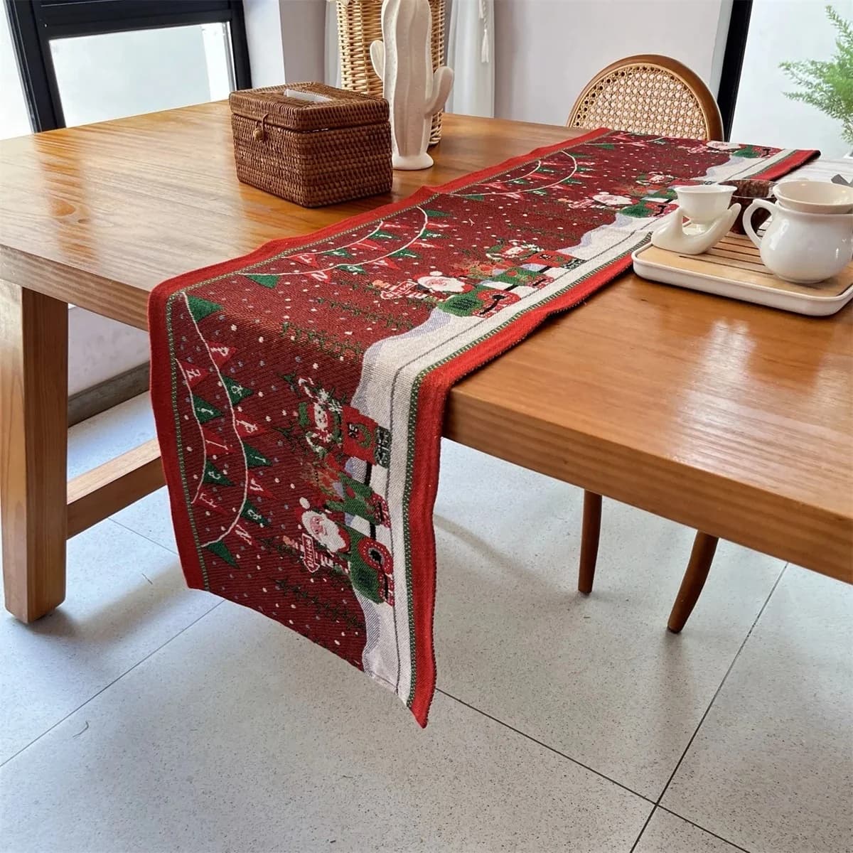 Caminho de Mesa de Natal para Decoração Festiva