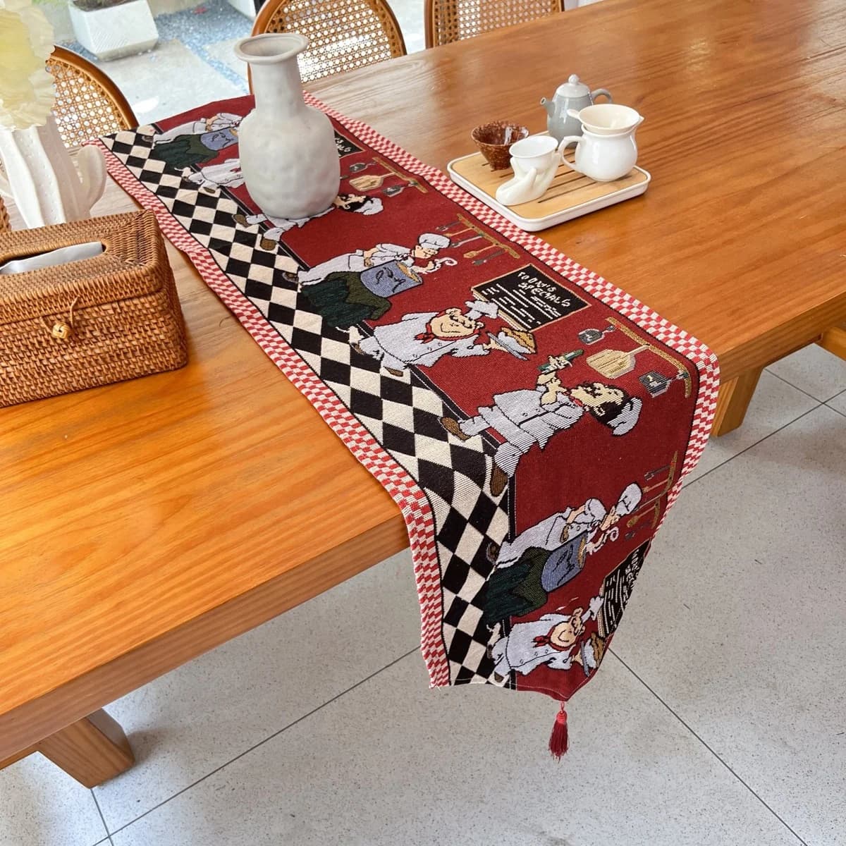 Caminho de Mesa de Natal Decorativo Festivo para Mesa e Aparador