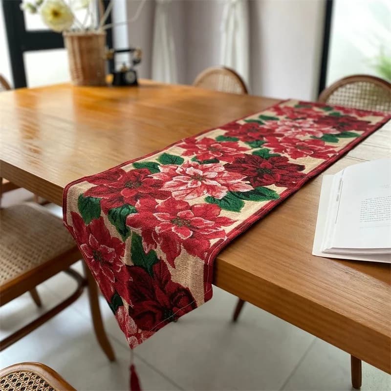 Caminho de Mesa de Natal Decoração Festiva