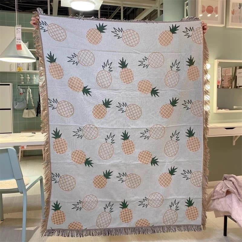 Manta Decorativa Tapeçaria com Estampa Artística para Sofá e Parede