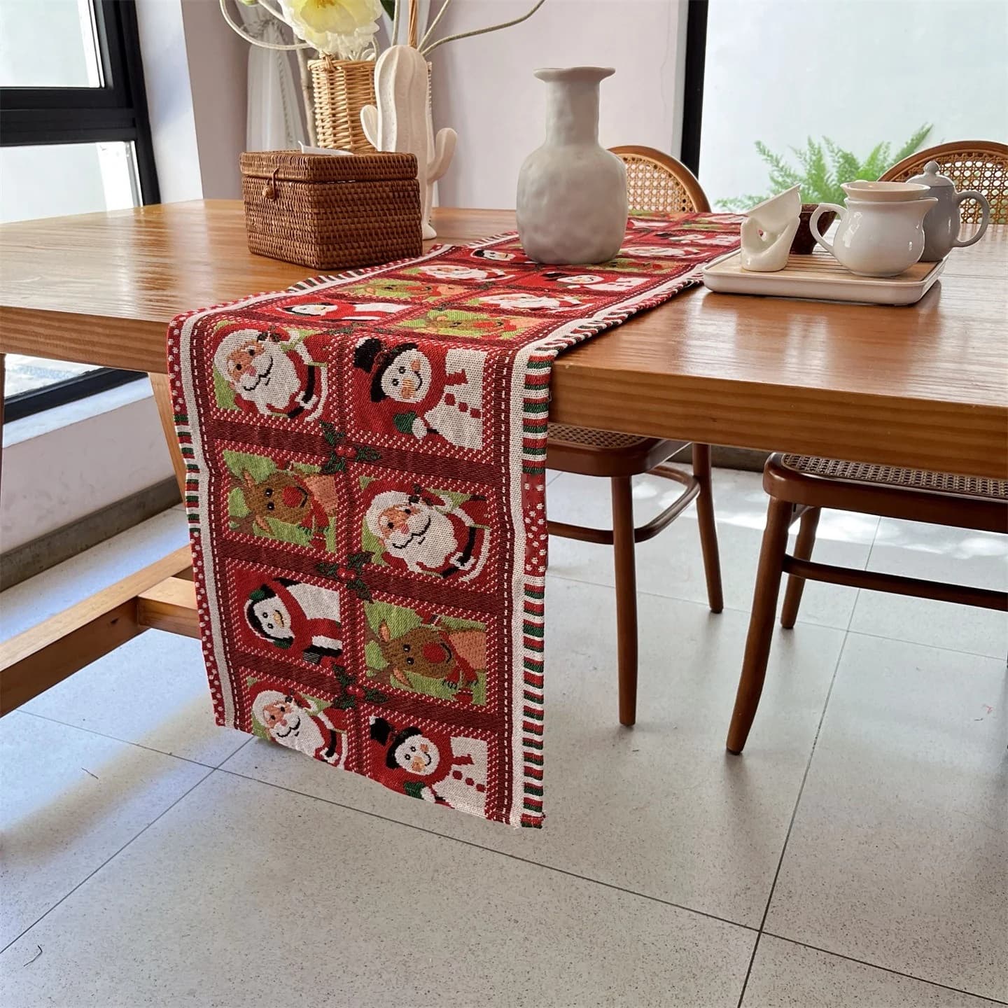 Caminho de Mesa de Natal para Decoração Festiva