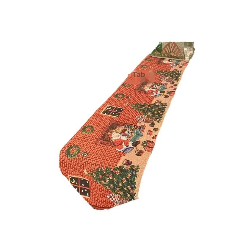 Caminho de Mesa de Natal em Jacquard para Decoração Festiva