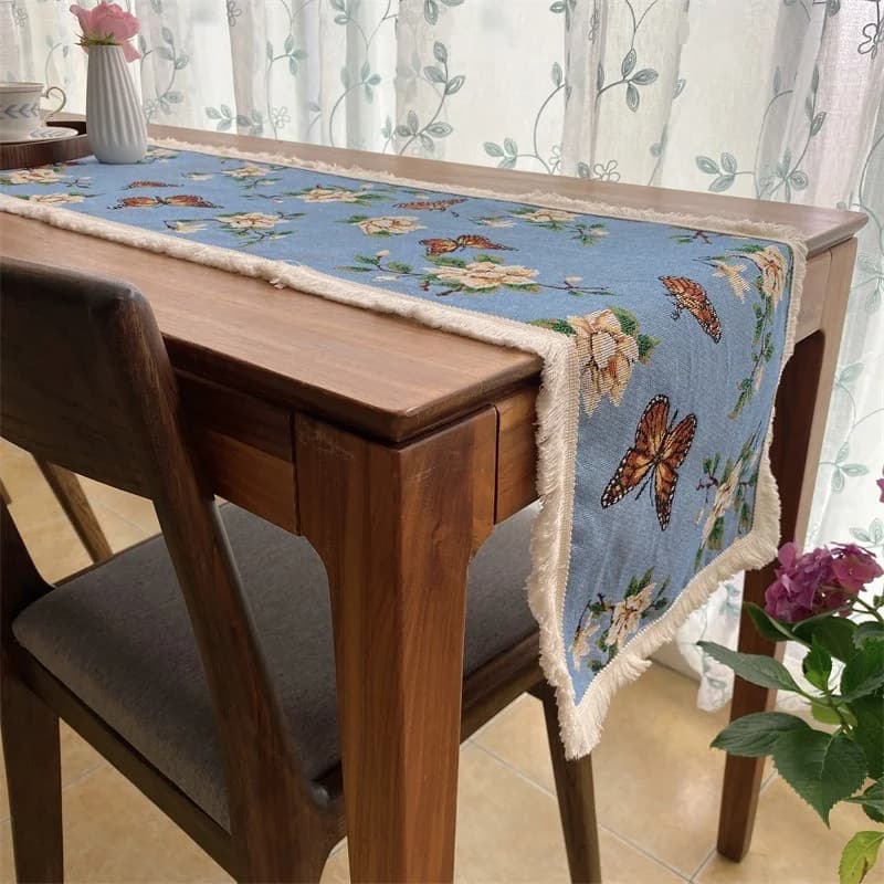 Caminho de Mesa em Algodão com Estampa Floral